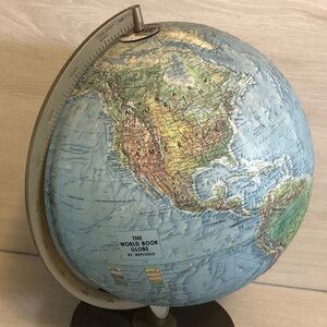 Replogle Land and Sea World Book Globe 12” Raised Surface Plastic Base